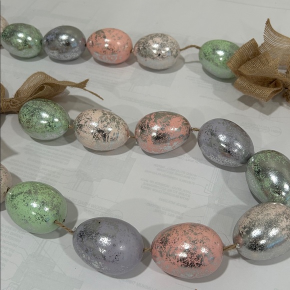 Colorful Easter Egg Garland with Bows - Picture 3 of 12